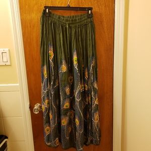 Authentic Indian Peacock Skirt - Boho